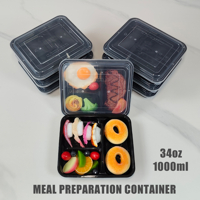 Meal Preparation - 3 Bölmeli 34 Oz/1000 Ml, 12/35