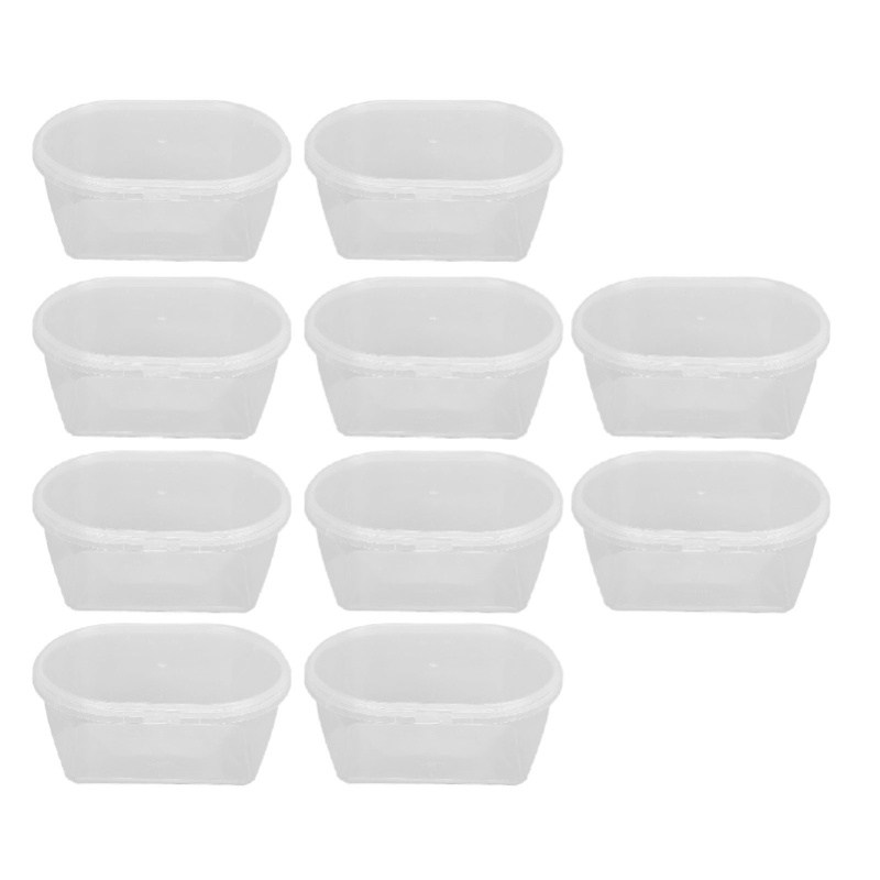 Meal Prep No Microwave - 10 adet kapaklı saklama kutuları mikrodalgada