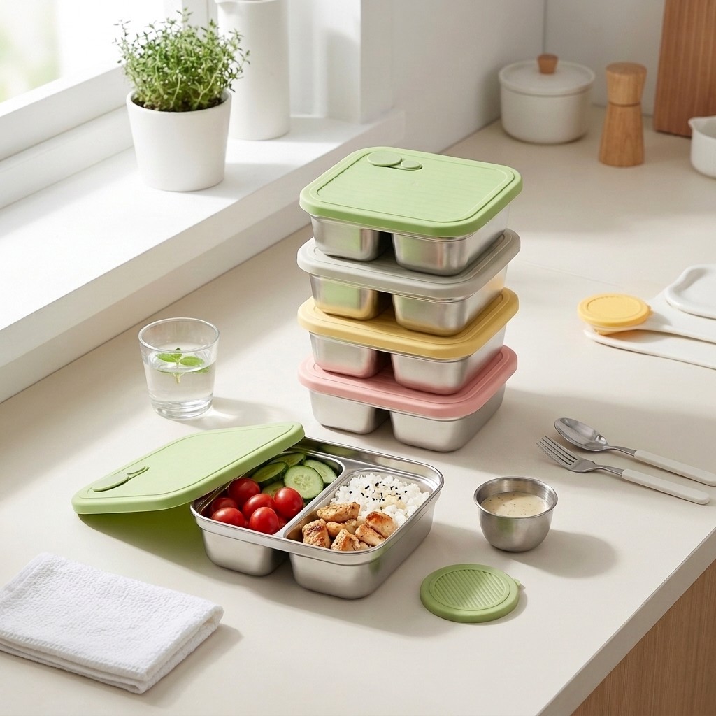 304 Paslanmaz Çelik Bento Öğle - Meal Prep Kinder incelemesi ve fiyatı