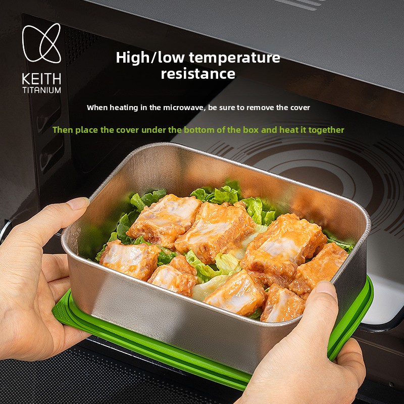 800ml Saf Titanyum Öğle Yemeği - Meal Prep No Microwave incelemesi ve fiyatı