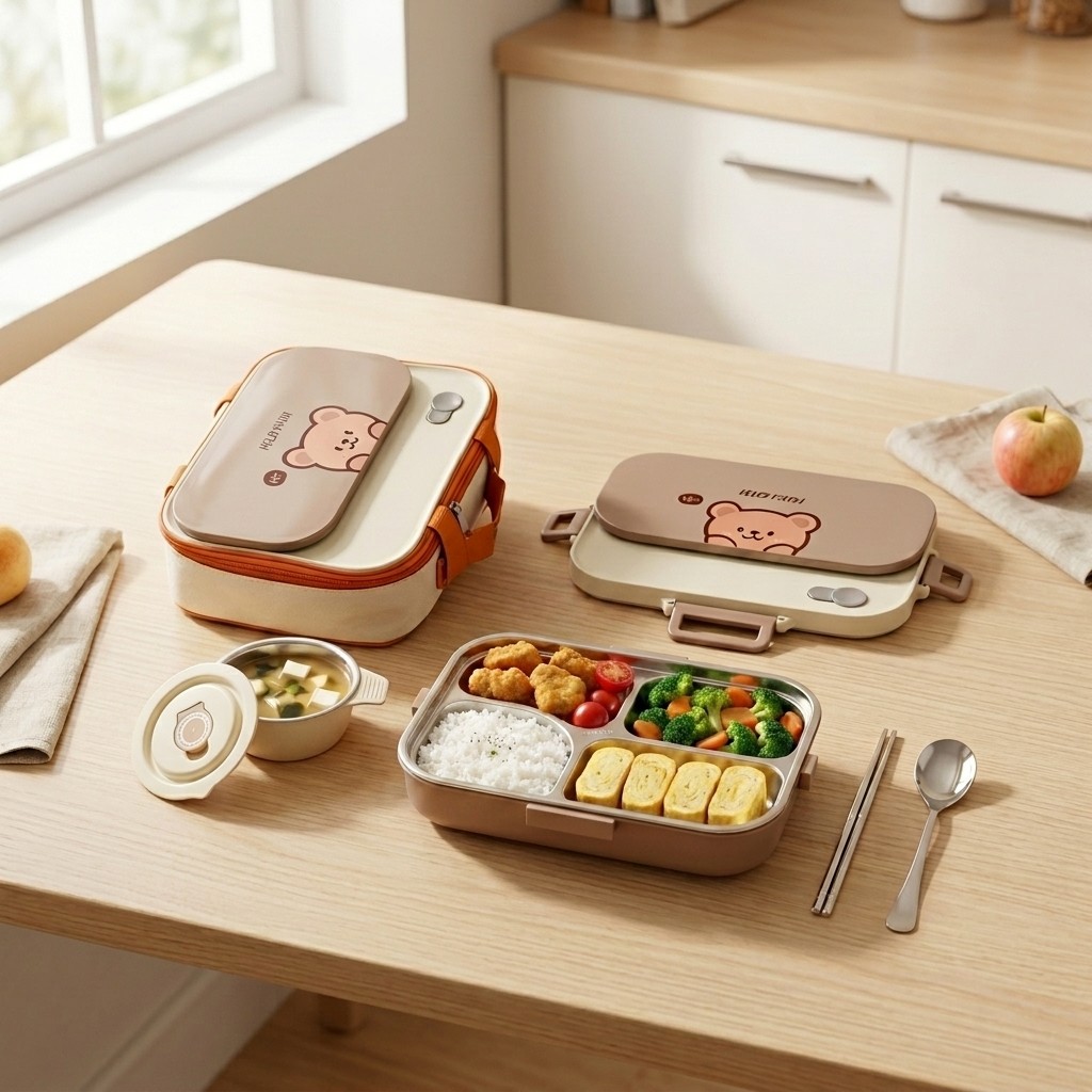 304 Paslanmaz Çelik Bento Kutu - Meal Prep Kinder incelemesi ve fiyatı